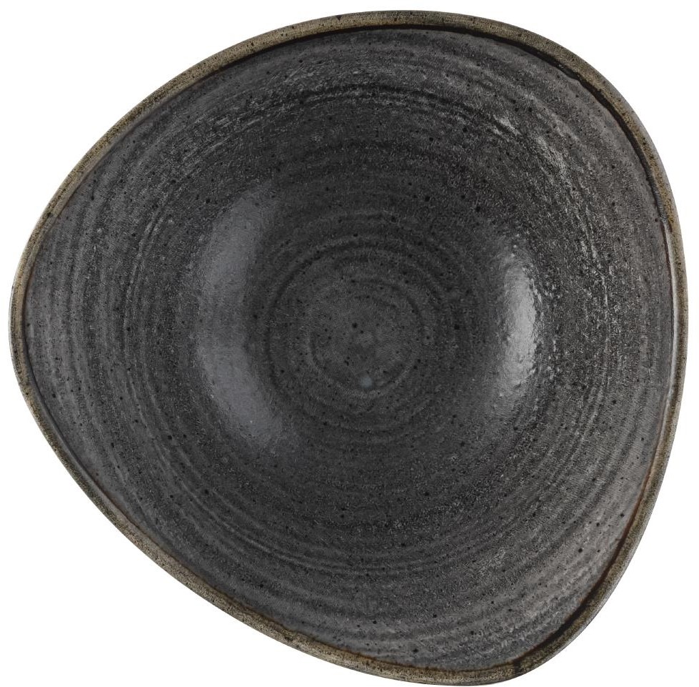  Churchill Stonecast Raw Lotus Schalen, Schwarz, 178 mm (12 St&uuml;ck) 