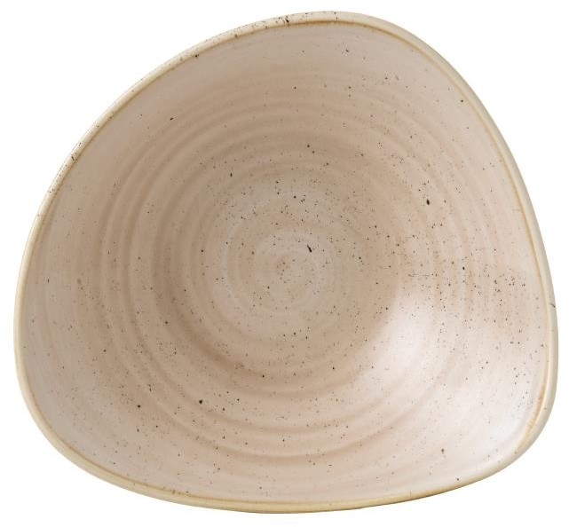  Churchill Stonecast Dreieckige Sch&uuml;ssel, Muskatcreme, 235 mm (12 St&uuml;ck) 