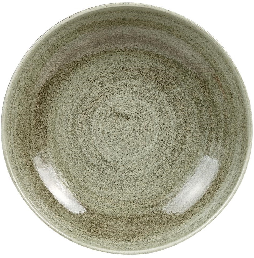  Churchill Stonecast Patina Antike Coupe-Sch&uuml;sseln, rund, Gr&uuml;n, 248 mm (12 St&uuml;ck) 