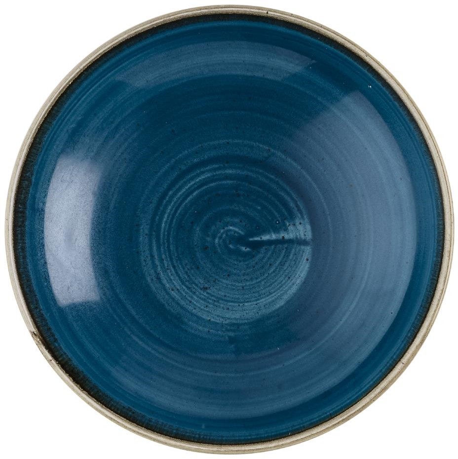  Churchill Stonecast Java Blue Coupe-Sch&uuml;sseln, 184 mm, (12 St&uuml;ck) 