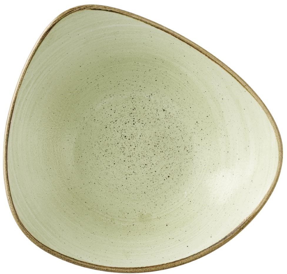  Churchill Stonecast Raw Gr&uuml;ne Lotus Schalen 229mm (12 St&uuml;ck) 