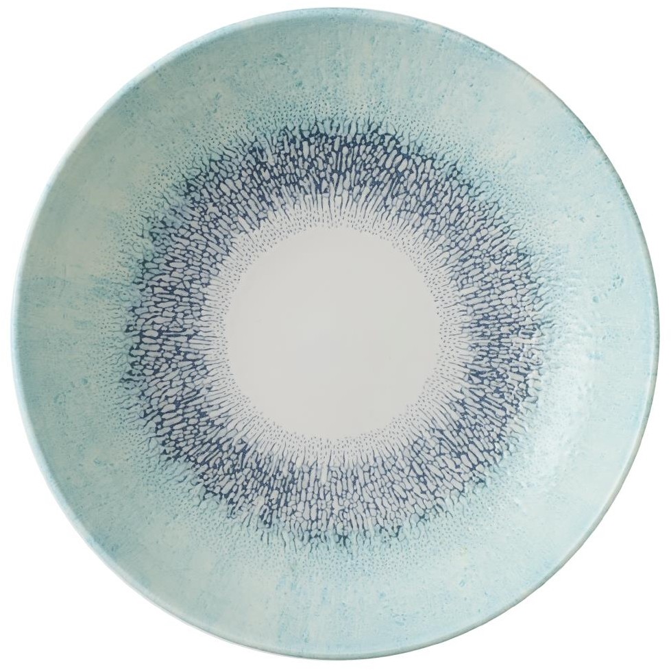  Churchill Studio Prints Fusion Blue Coup&eacute;-Teller, 248 mm, (12 St&uuml;ck) 
