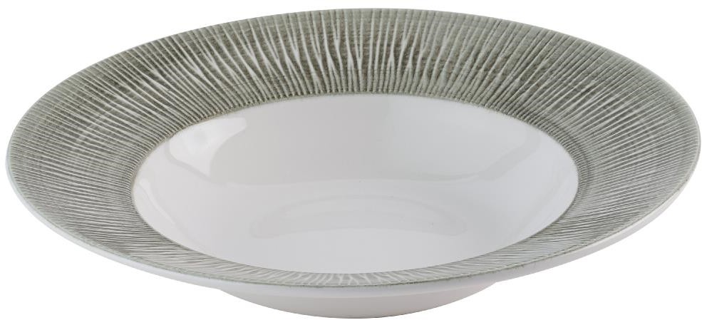  Churchill Bambus-Keramik-Spinwash-Alpine-Sch&uuml;sseln mit breitem Rand, 280 mm (12 St&uuml;ck) 