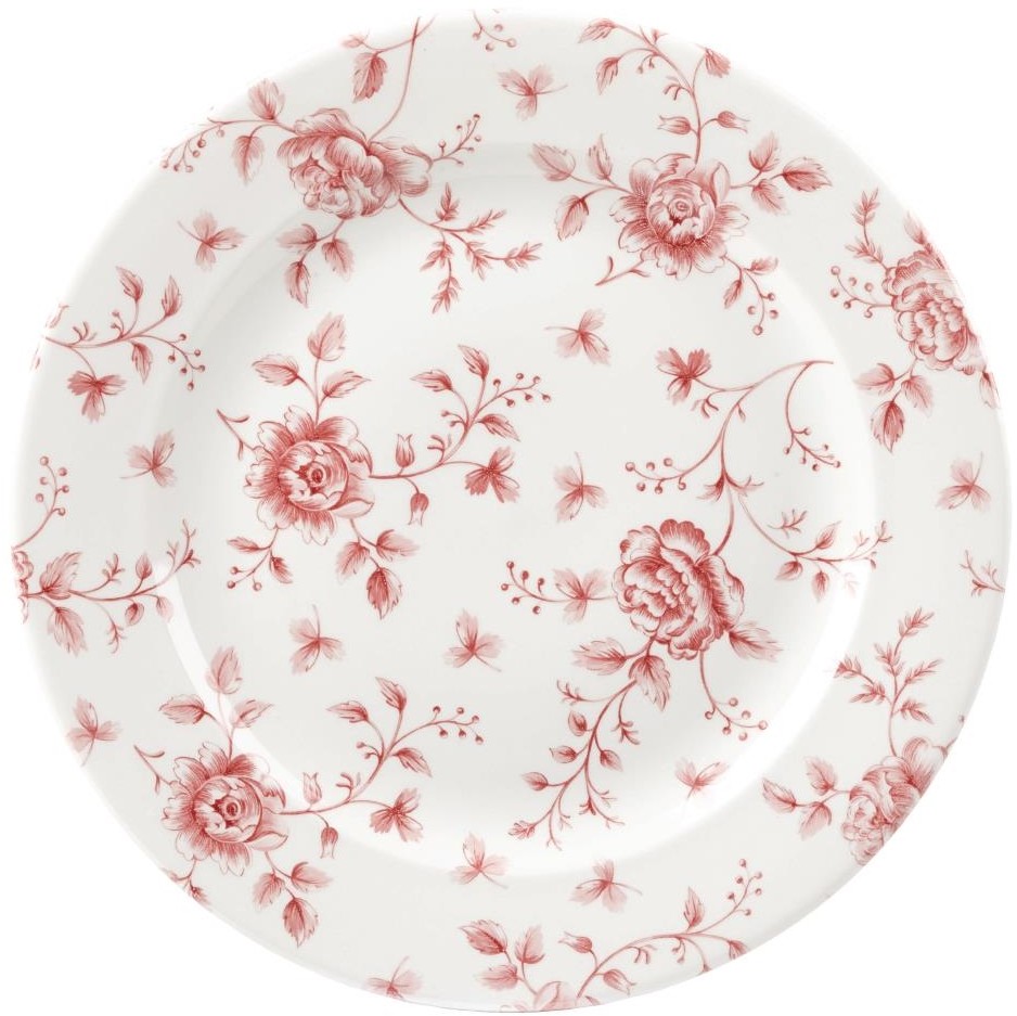  Churchill Rose Chintz Cranberry Plate 10.875" Box 6 (6 St&uuml;ck) 
