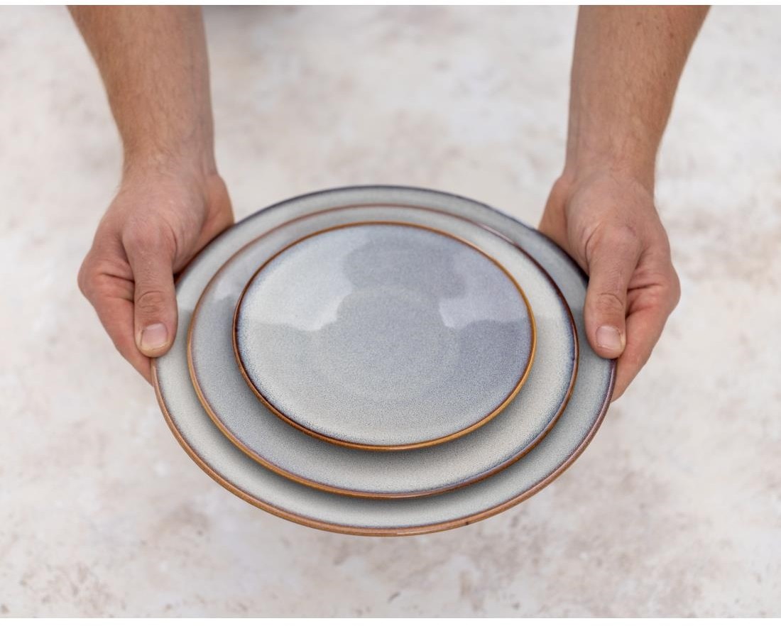  Olympia Drift Grau Einfarbige Coupe Teller 180mm (6er-Pack) 