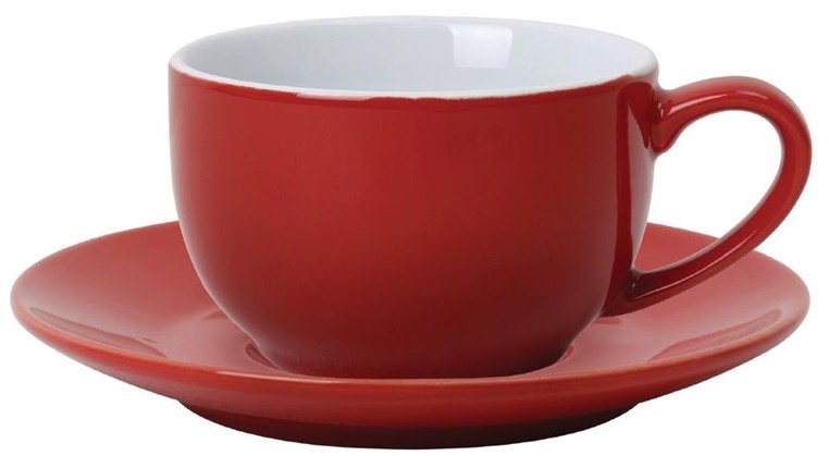  Olympia Cafe Kaffeetassen rot 22,8cl 
