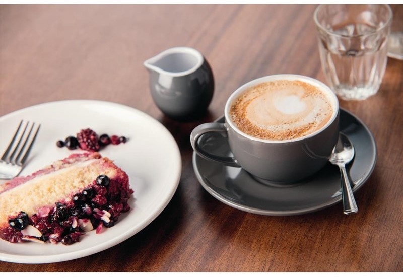  Olympia Cafe Cappuccinotassen grau 34cl 