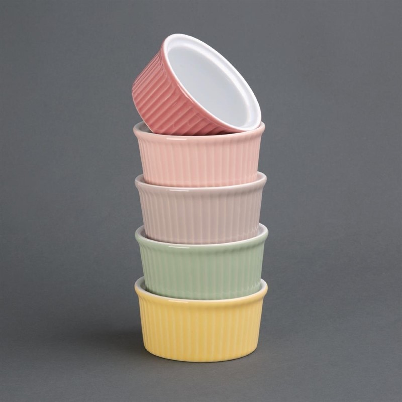  Olympia Pastel Auflauff&ouml;rmchen grau 14,5cl 