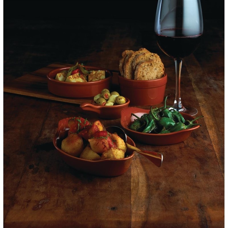  Olympia Rustic Tapasschalen Terrakotta 10,2cm 