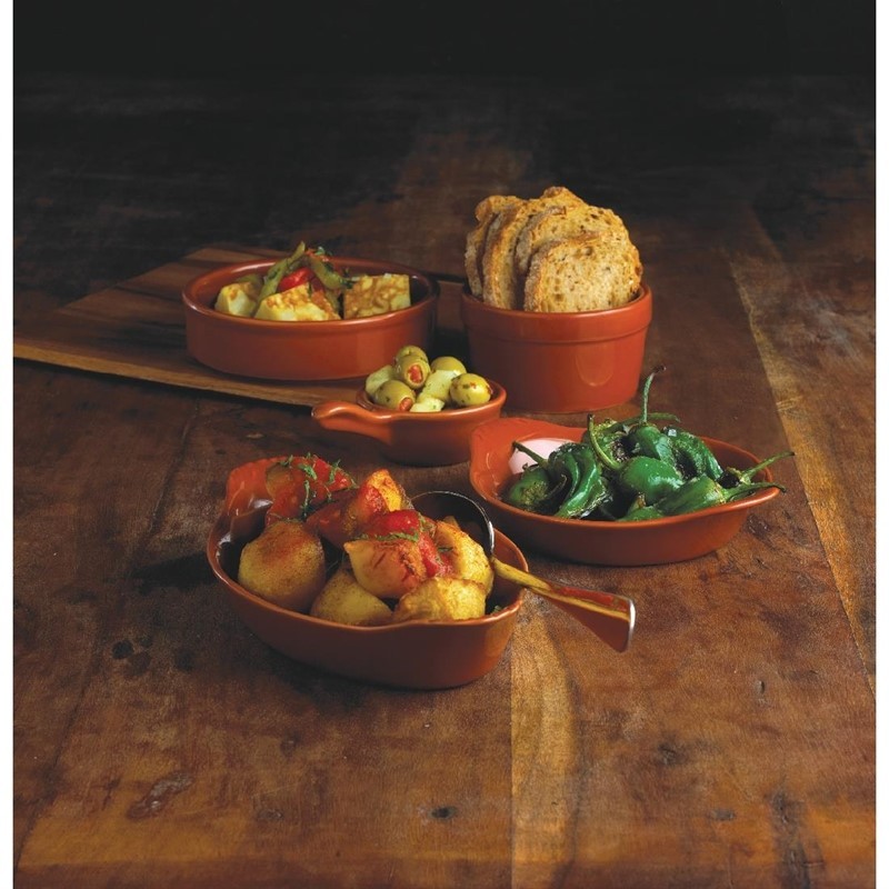  Olympia Rustic Tapasschalen Terrakotta 13,4cm 
