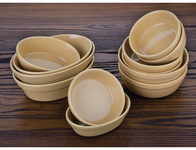  Olympia Stoneware runde Auflaufformen 15,6cm 