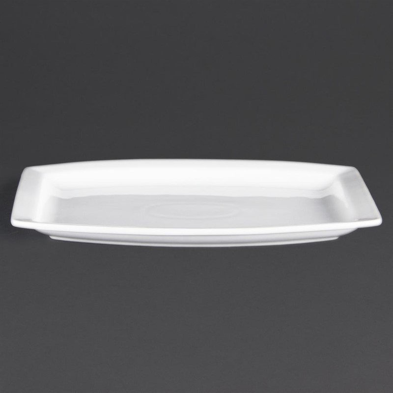  Olympia Whiteware rechteckige Teller 32 x 21cm 