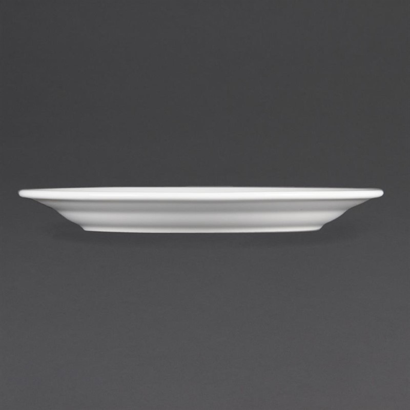  Olympia Whiteware Teller mit breitem Rand 23cm 