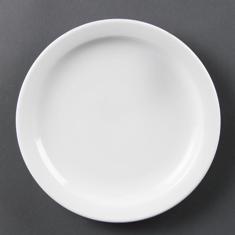  Olympia Whiteware Teller mit schmalem Rand 20cm 