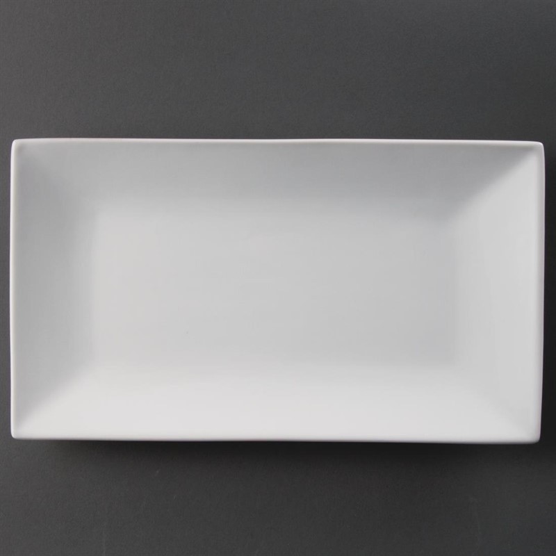  Olympia Whiteware rechteckige Servierteller 31 x 18cm 