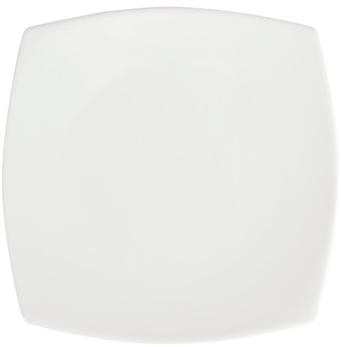  Olympia Whiteware abgerundete quadratische Teller 24cm 