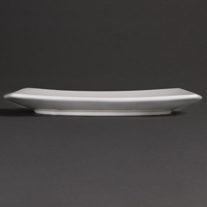  Olympia Whiteware abgerundete quadratische Teller 24cm 
