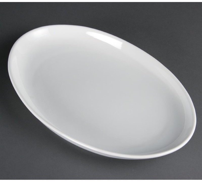  Olympia Whiteware tiefe ovale Schalen 36,5cm 