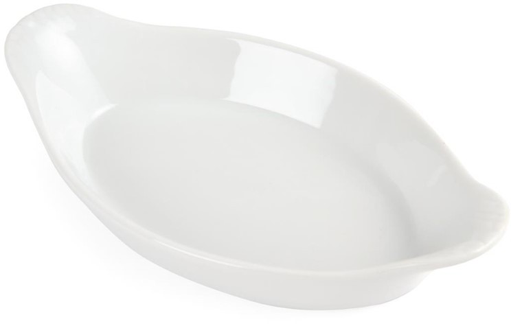  Olympia Whiteware ovale Gratinschalen wei&szlig; 20,4 x 11,5cm 