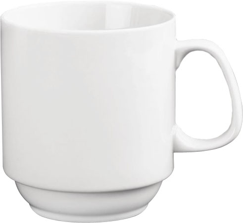  Olympia Whiteware stapelbare Becher 28,4cl 