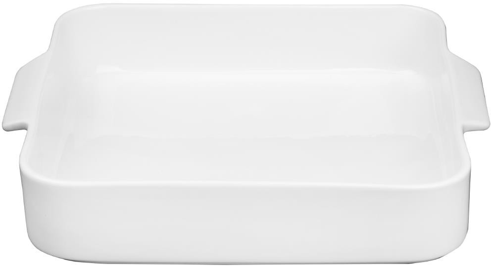  Olympia Whiteware Quadratische Bratform mit Griffen 260x225x50mm (2 St&uuml;ck) 