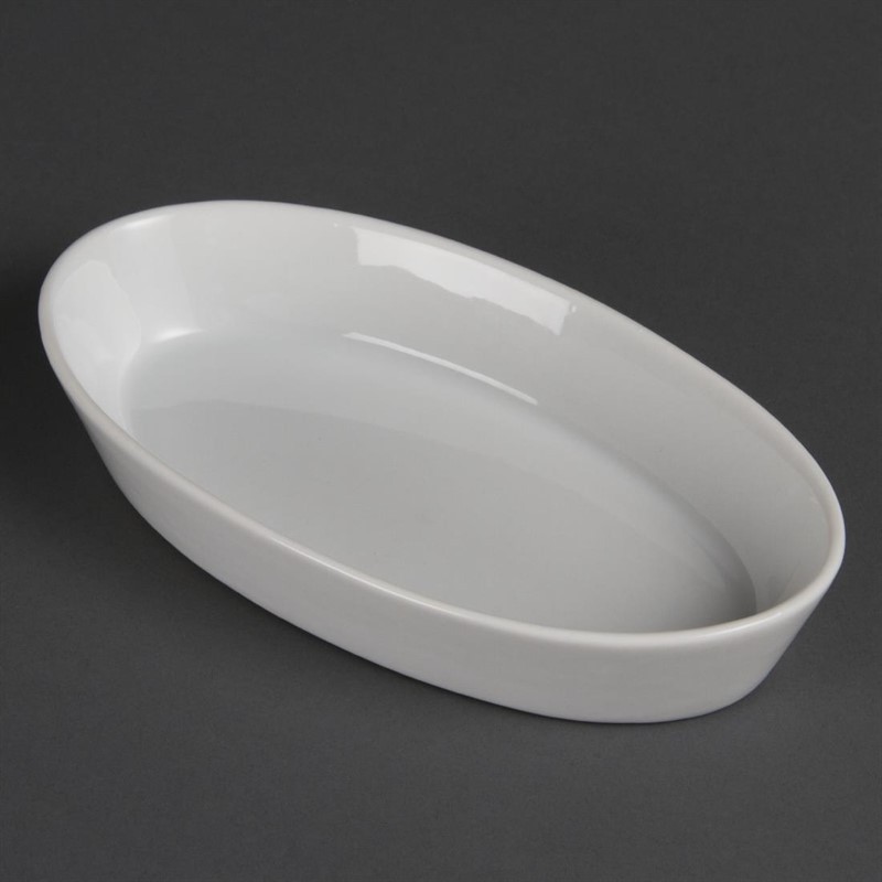  Olympia Whiteware ovale Auflaufformen 19,5 x 11cm 