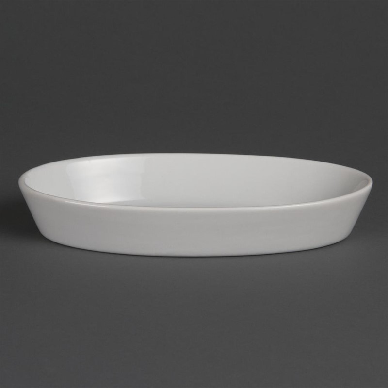  Olympia Whiteware ovale Auflaufformen 19,5 x 11cm 