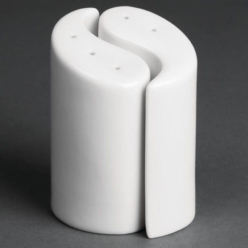  Olympia Whiteware Salz- und Pfefferstreuer Ying und Yang 9,5cm 