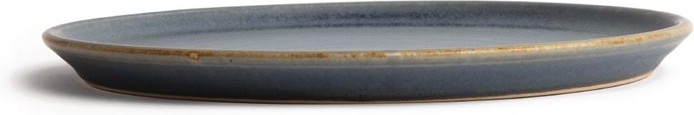  Olympia Canvas runder Teller mit schmalem Rand granit-blau 26,5cm 