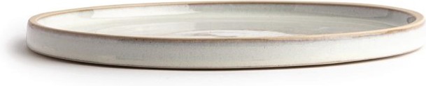  Olympia Canvas flacher runder Teller weiß 25cm 