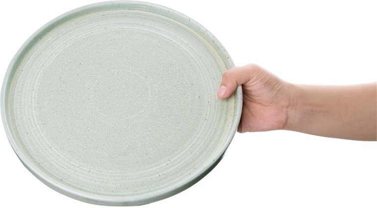  Olympia Cavolo Flacher runder Teller pastellgr&uuml;n 27cm 