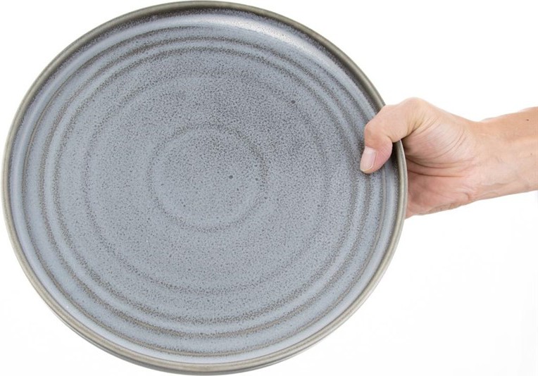  Olympia Cavolo Holzkohle Dusk Flache Runde Teller 270mm 4er Pack 