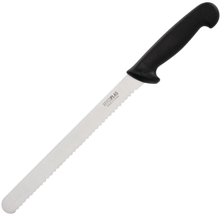  Hygiplas Fleischmesser gezahnt 25cm schwarz 