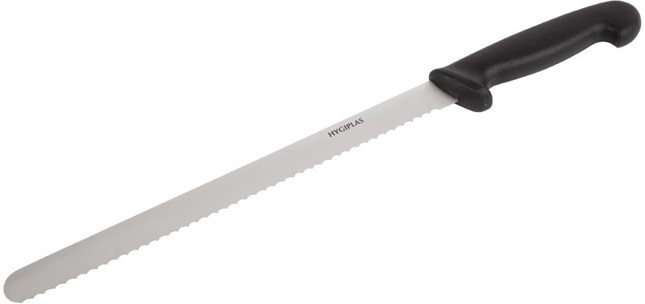  Hygiplas Fleischmesser gezahnt 30cm schwarz 