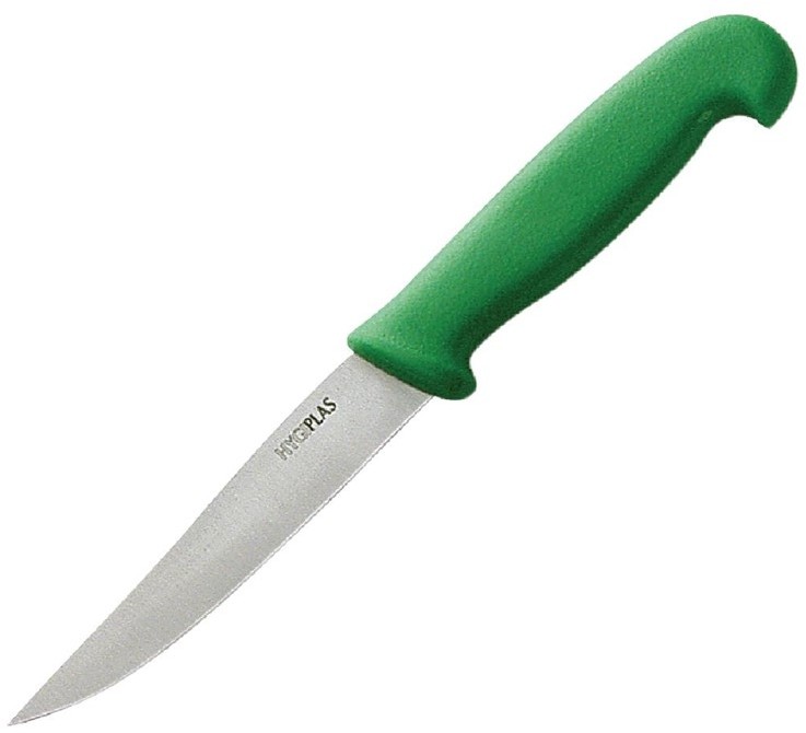  Hygiplas Gem&uuml;semesser Wellenschliff 10cm gr&uuml;n 