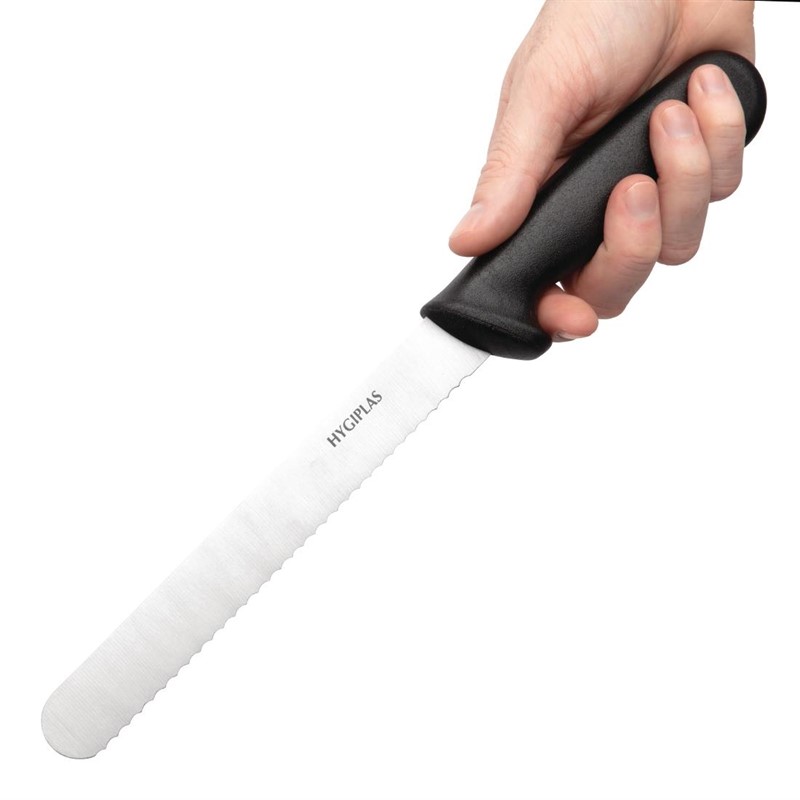  Hygiplas Brotmesser schwarz 13cm 