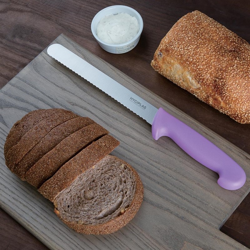  Hygiplas Brotmesser 21,6 cm lila 