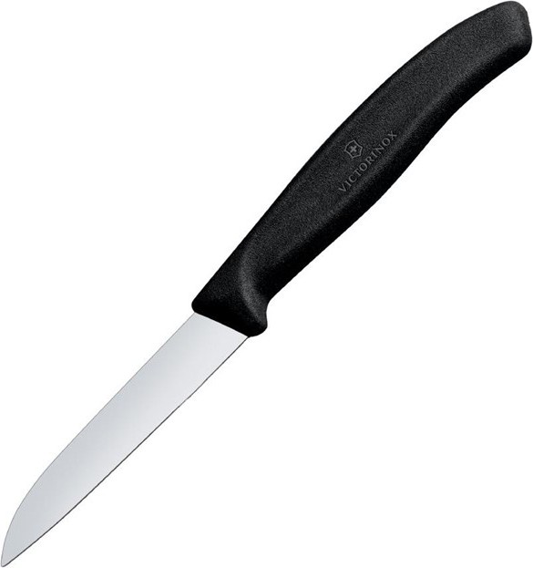  Victorinox Sch&auml;lmesser mit gerade Klinge 8cm Schwarz 