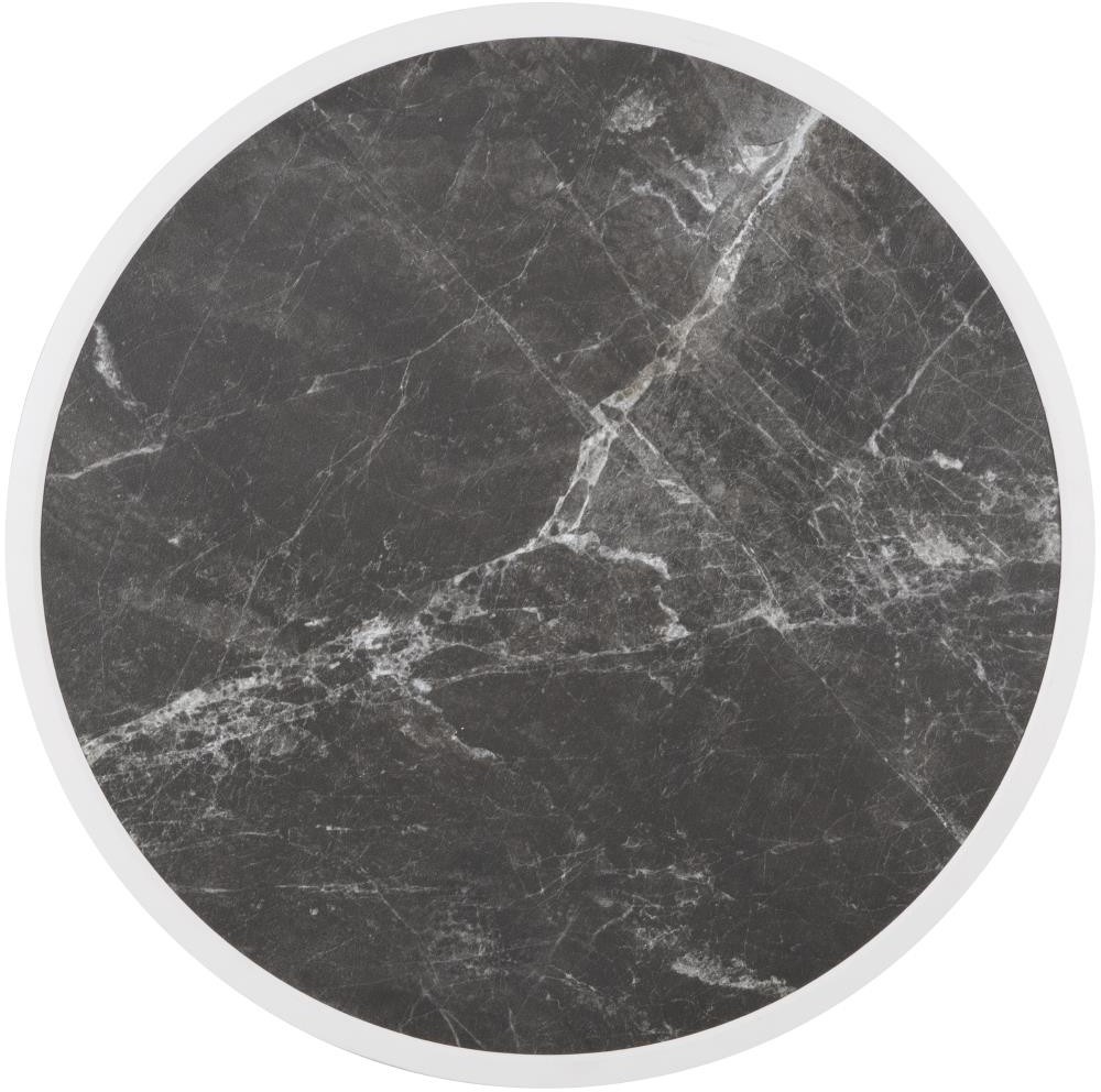 Bolero Fiberglas-Tischplatte, rund, dunkler Granit-Effekt, 580 mm 