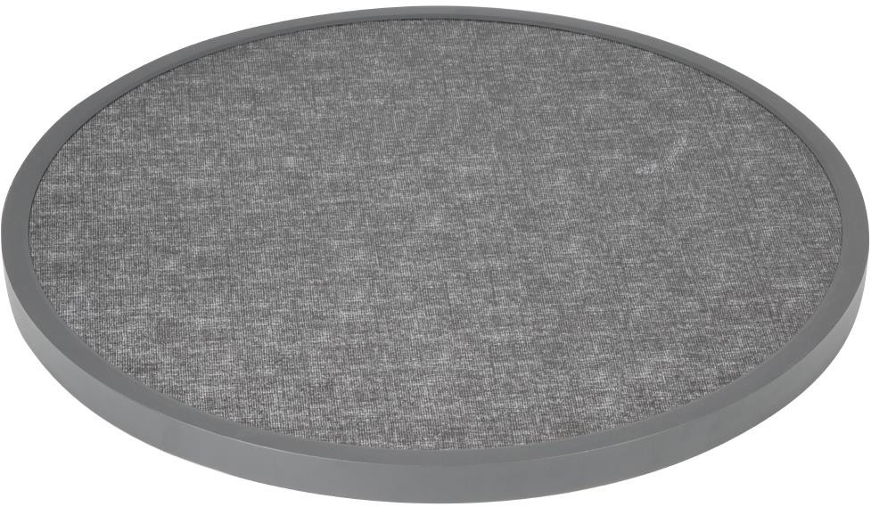  Bolero Runde Bolero-Tischplatte aus Glasfaser, geb&uuml;rstet schwarz, 580 mm 