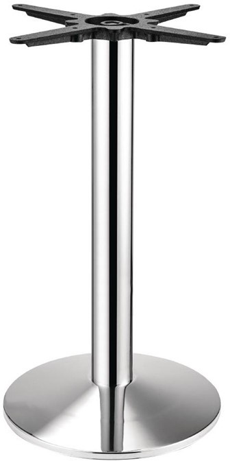  Bolero runder Tischfu&szlig; Chrom 72cm hoch 