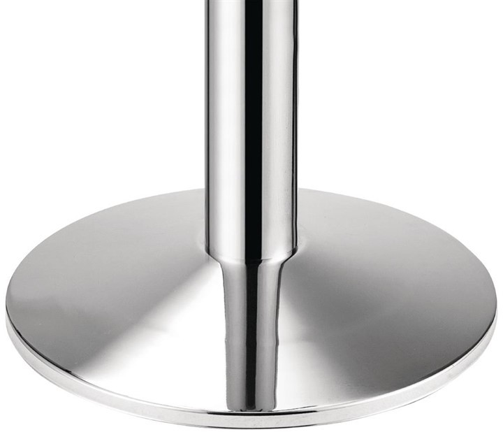  Bolero runder Tischfu&szlig; Chrom 72cm hoch 