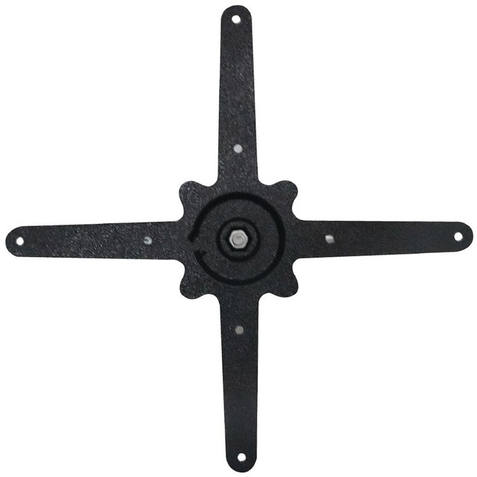  Bolero runder Tischfu&szlig; Chrom 72cm hoch 