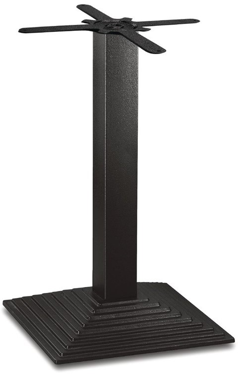  Bolero quadratischer Tischfu&szlig; mit Stufen Gusseisen 72cm hoch 