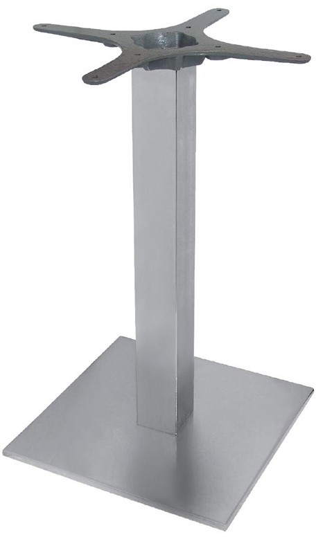  Bolero quadratischer Tischfuß Edelstahl 72cm hoch 
