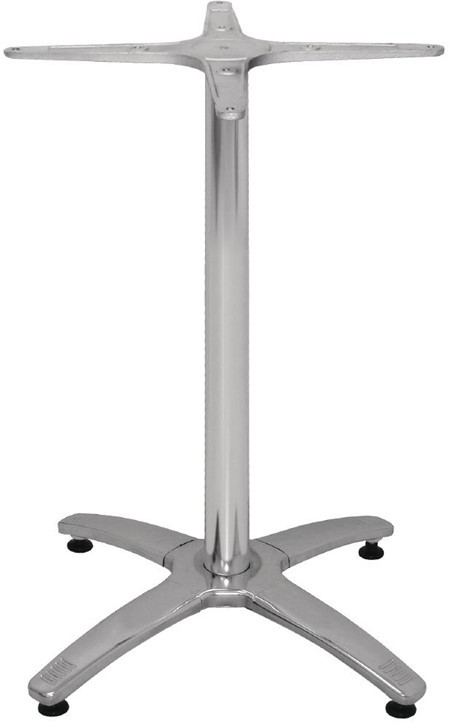  Bolero Tischfu&szlig; mit Fu&szlig;kreuz Aluminium 68cm hoch 