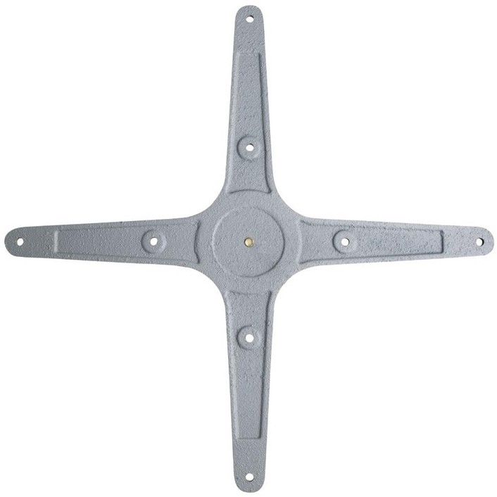 Bolero Tischfu&szlig; mit Fu&szlig;kreuz Aluminium 68cm hoch 