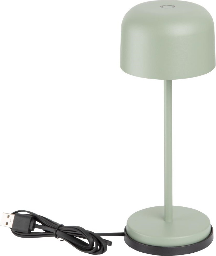  Olympia Siena Tischlampe Runde Kuppel Salbei 200mm 