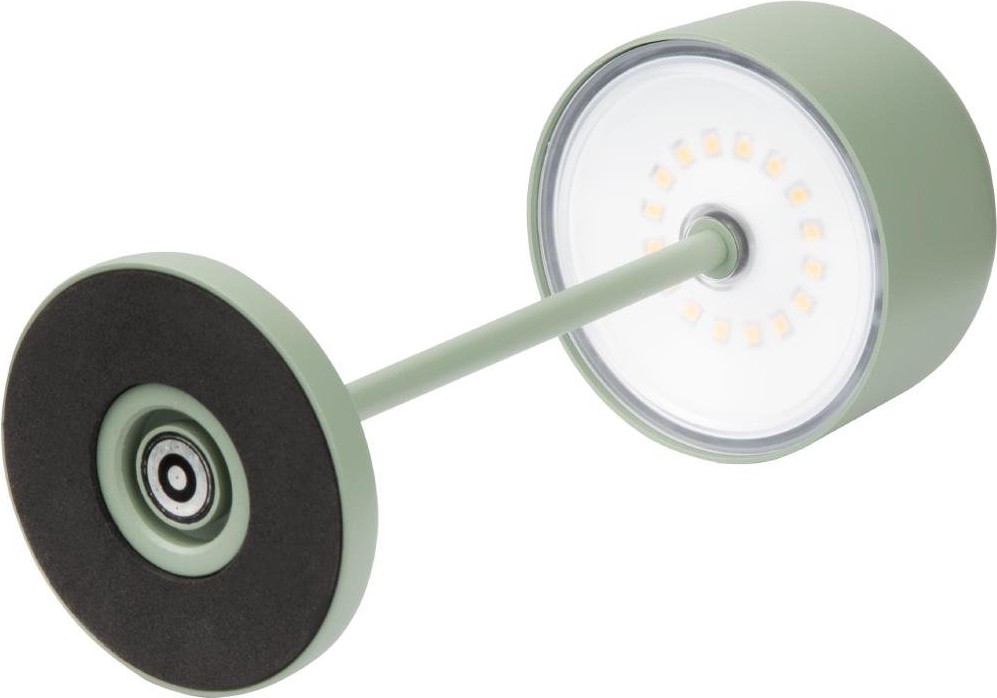  Olympia Siena Tischlampe Runde Kuppel Salbei 200mm 