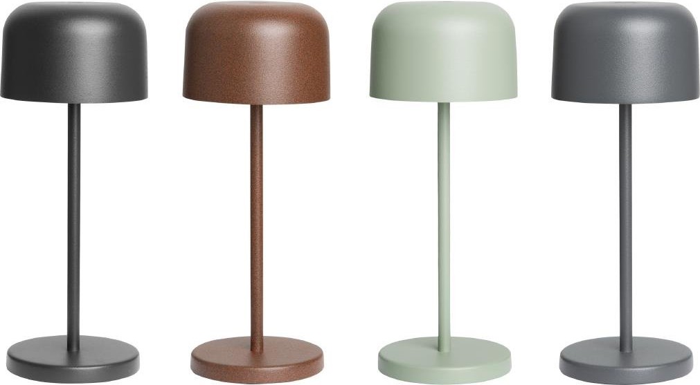  Olympia Siena Tischlampe Runde Kuppel Salbei 200mm 